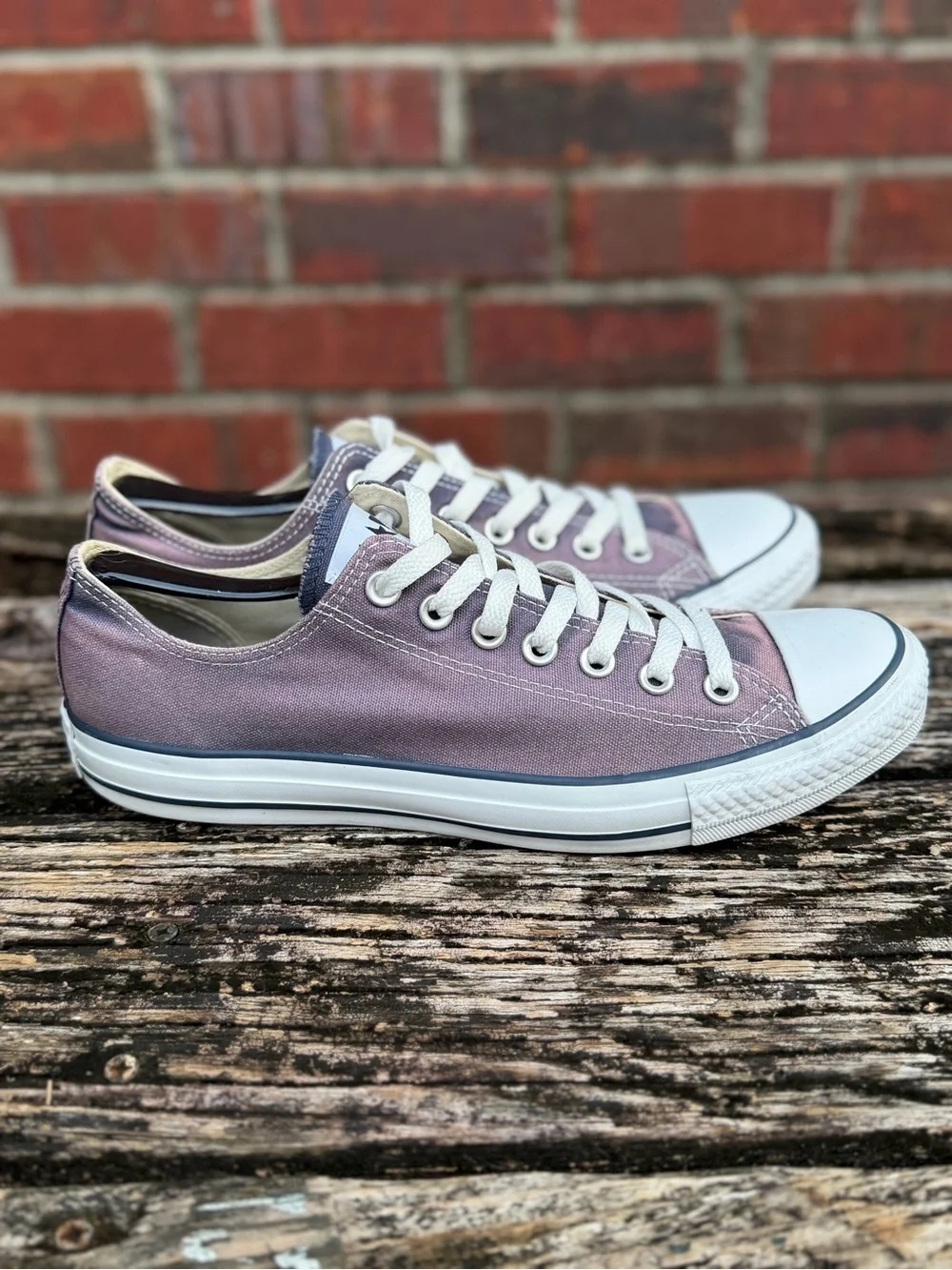 Converse Chuck Taylor All Star Unisex M-9 W-11 Blue Low Top Canvas Sneakers X2 - Picture 13 of 14